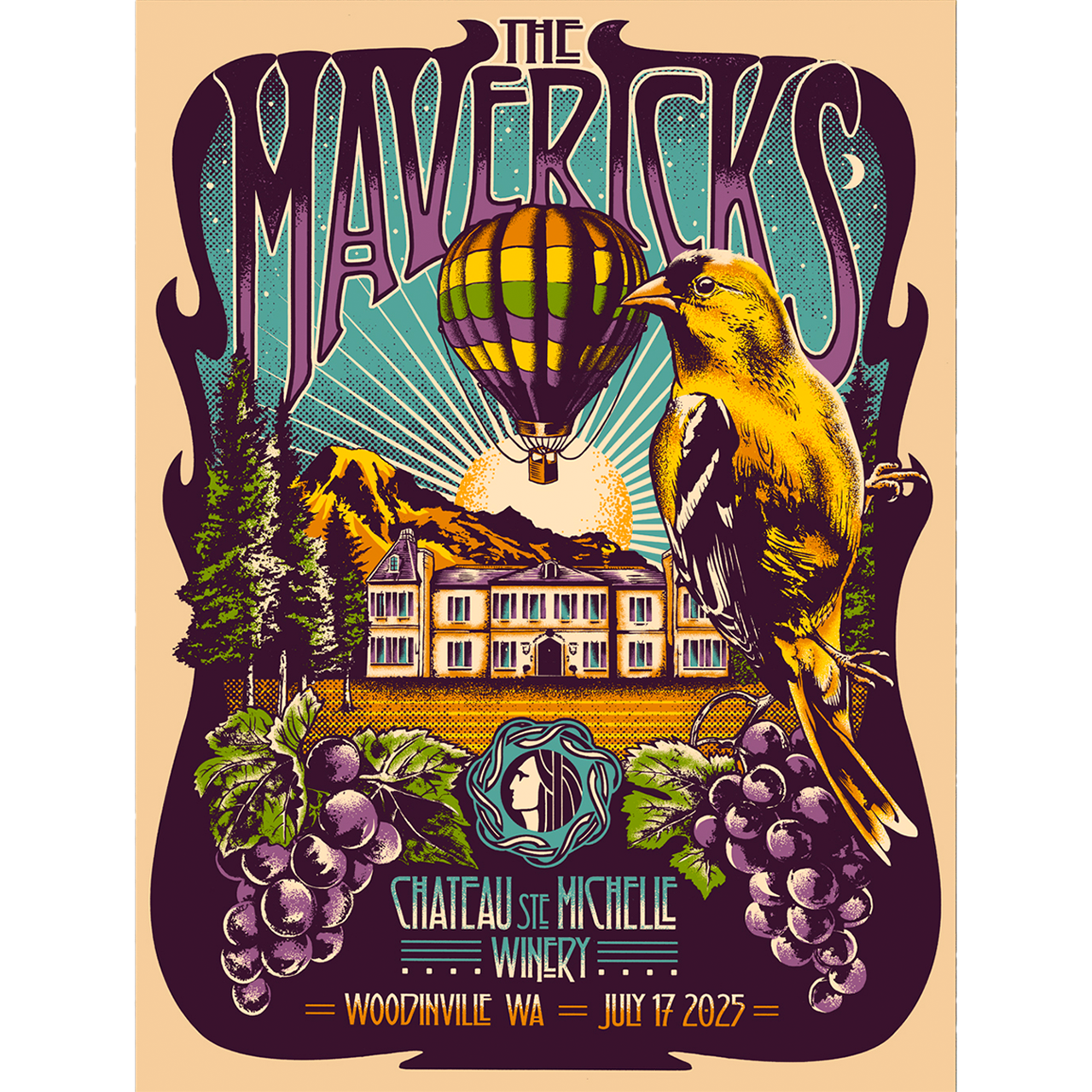 Autographed - Woodinville, WA - Chateau Ste Michelle Winery Show Poster