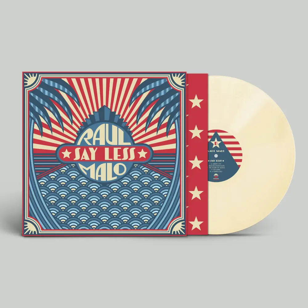 Vinyl record album with patriotic-themed cover art for ’Paul Say Less 1410’’.