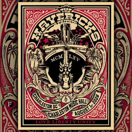 Autographed Charleston, SC Show Poster - August 1, 2026