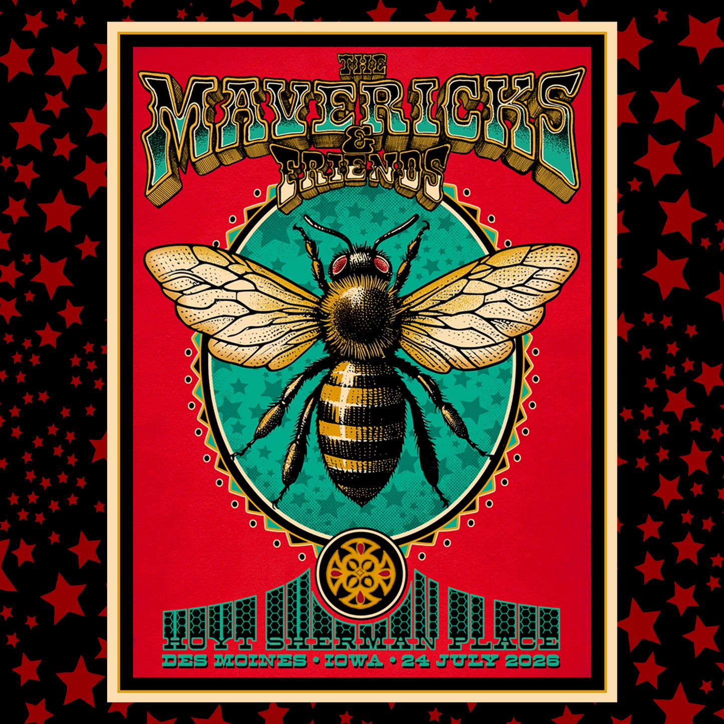 Autographed Des Moines, IA Show Poster - July 24, 2026