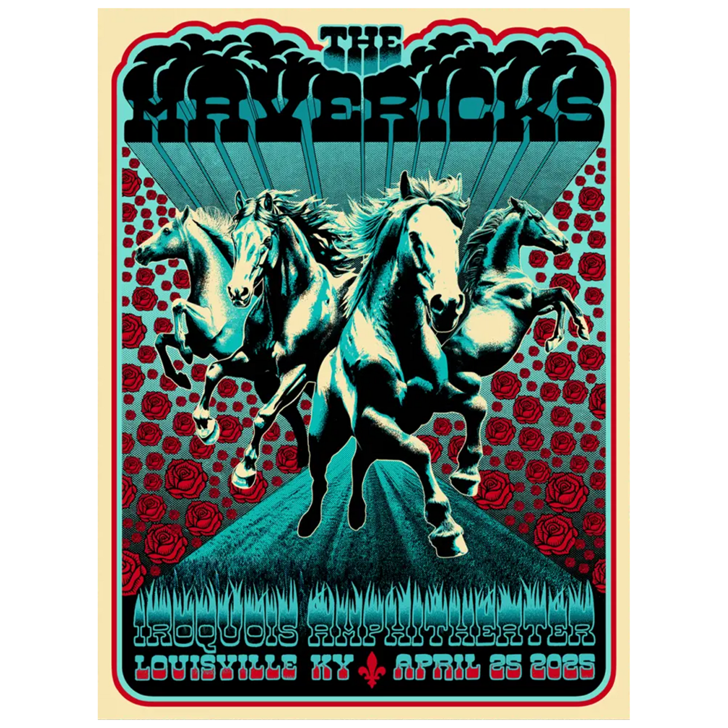 Louisville, KY - Iroquois Amphitheater Show Poster - April 25, 2025