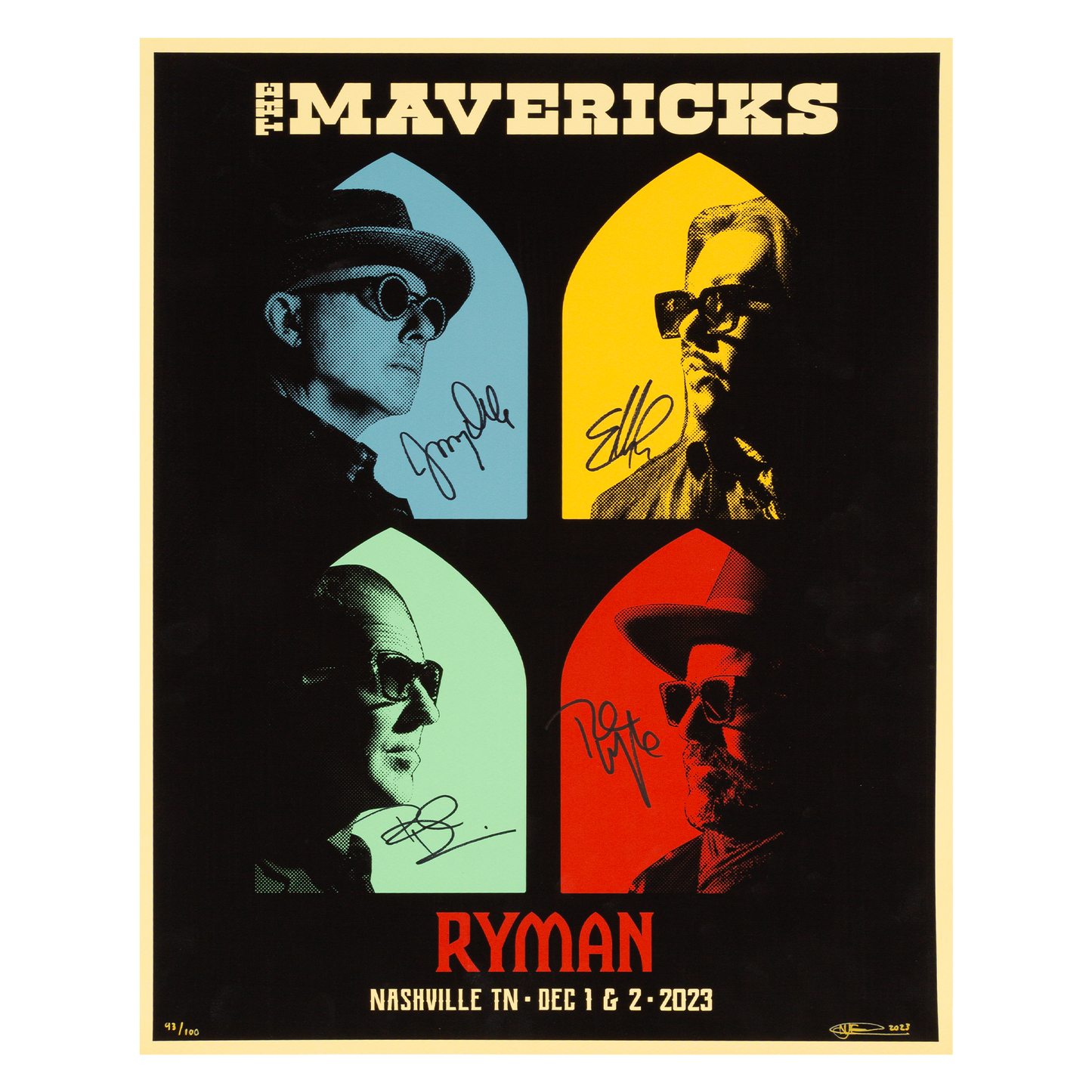 Autographed 2023 Ryman Poster
