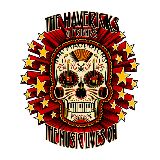 The Music Lives On Sticker