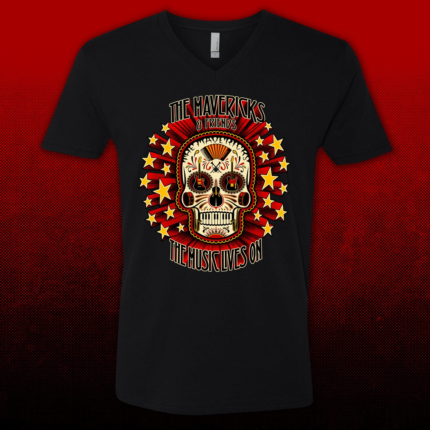 The Music Lives On V-Neck