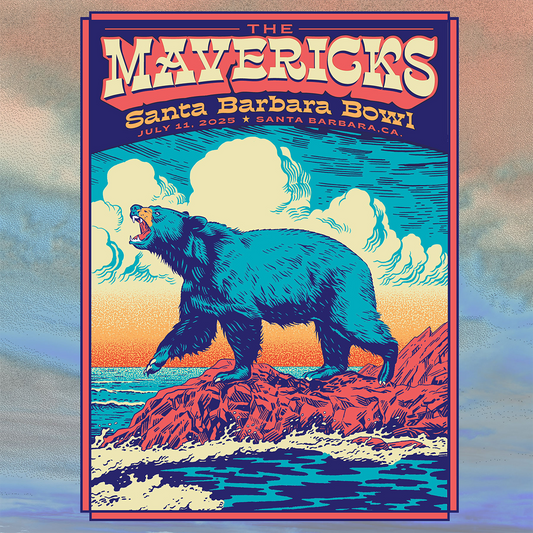 Autographed - Santa Barbara, CA - Santa Barbara Bowl Show Poster