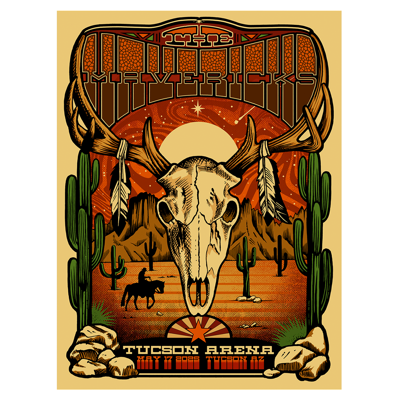 Autographed - Tucson, AZ - Tucson Arena Show Poster