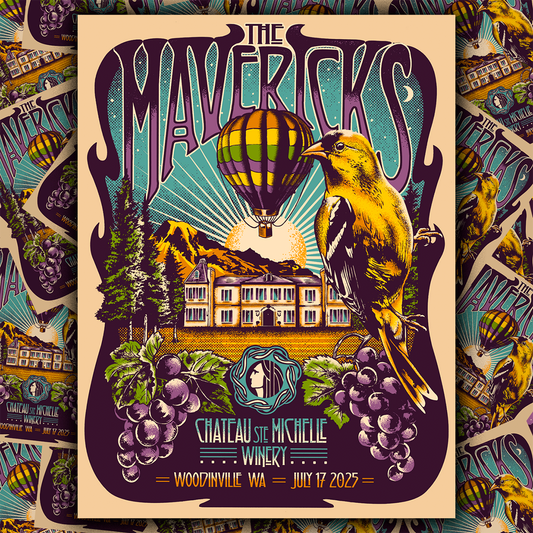 Autographed - Woodinville, WA - Chateau Ste Michelle Winery Show Poster