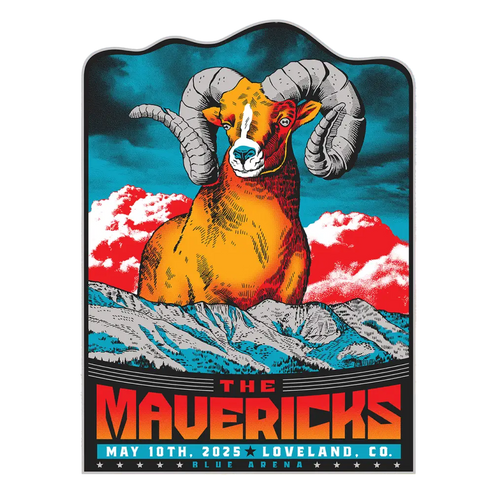 Concert poster with a ram.