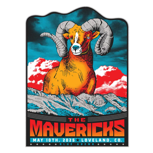 Concert poster with a ram.