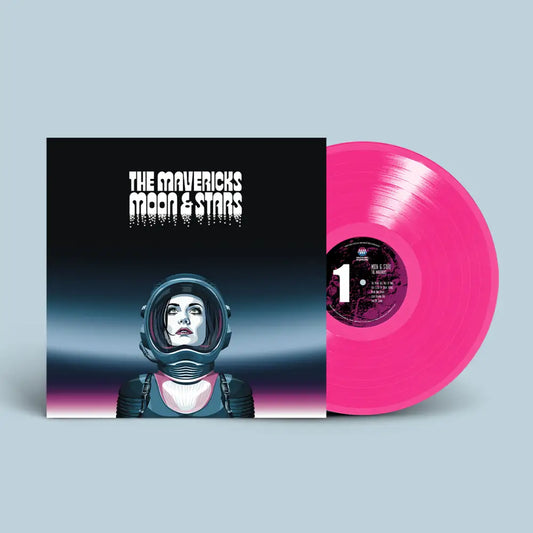 Pink vinyl record album.