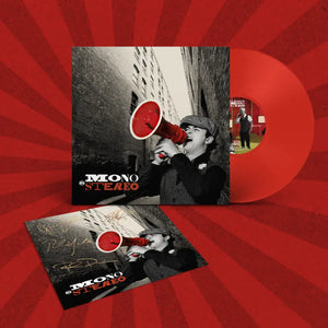 Red vinyl record album.