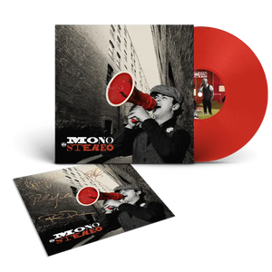 Red vinyl record album.