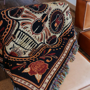Woven musical instrument blanket.