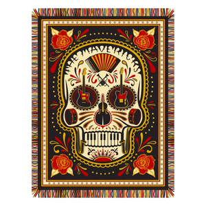 Musical skull rug.