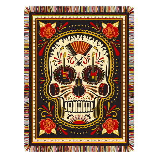 Musical skull rug.