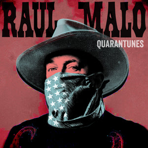 Album cover featuring a person wearing a wide-brimmed hat and an American flag bandana mask.