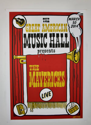 2014 Great American Music Hall- San Francisco Poster