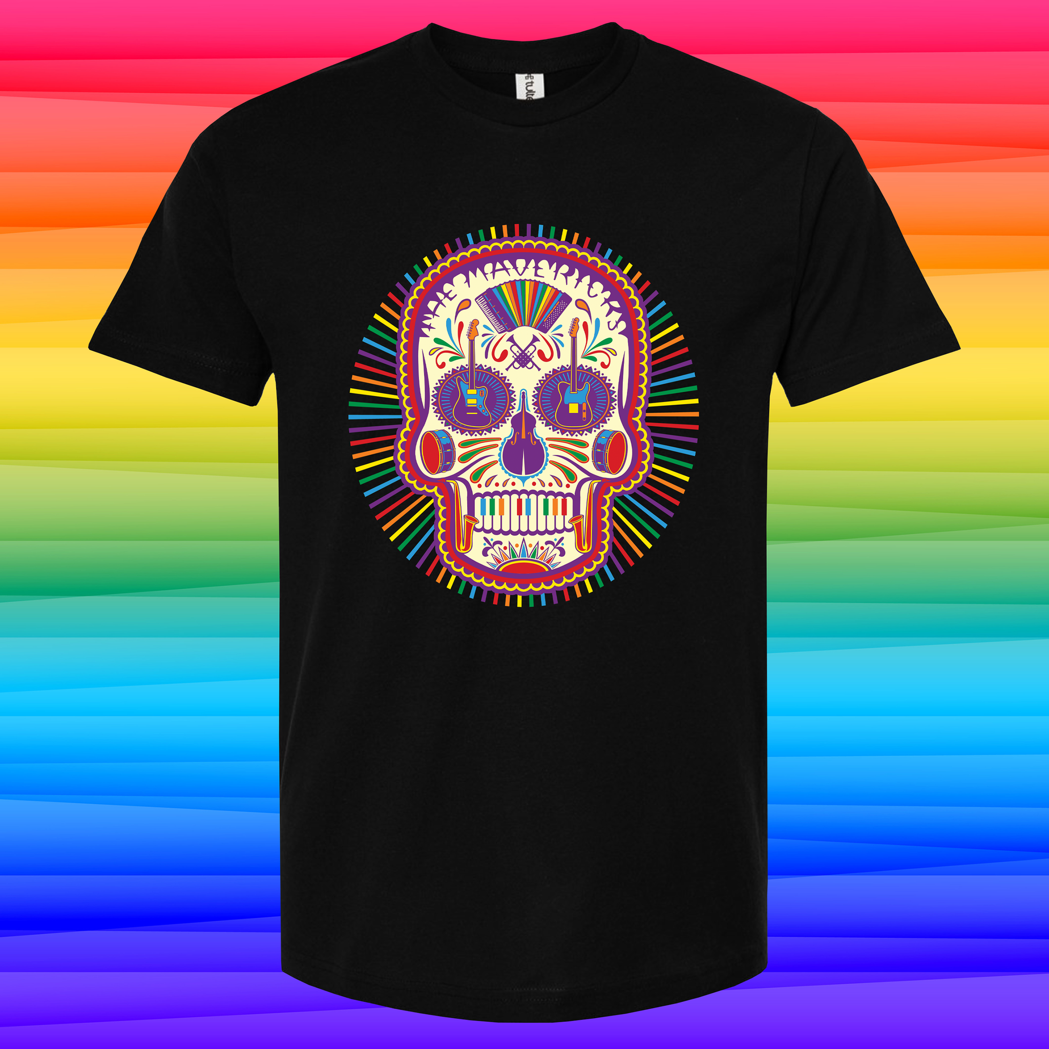 The Mavericks Rainbow Skull Shirt